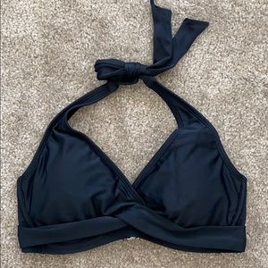 Athleta swim top - 32D/DD - black, halter style